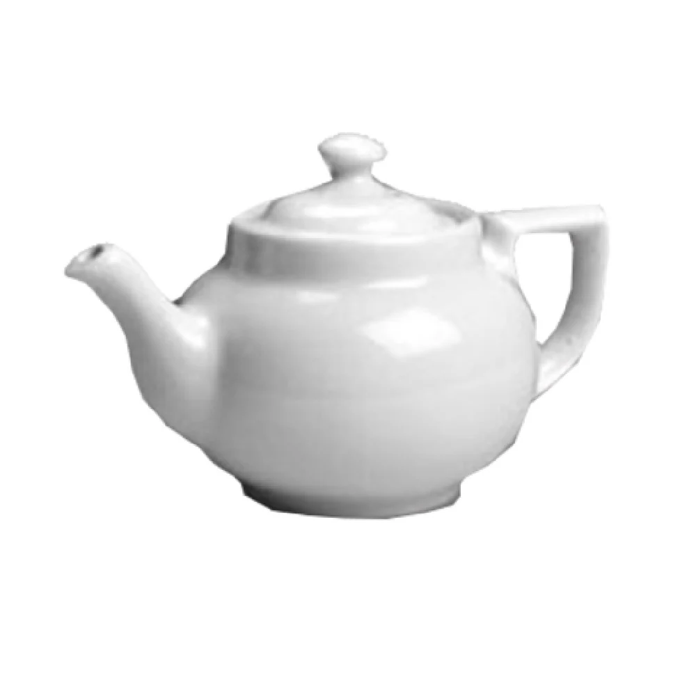 Steelite HL210AWHA 10 Oz Teapot with Knob Cover Hall China White