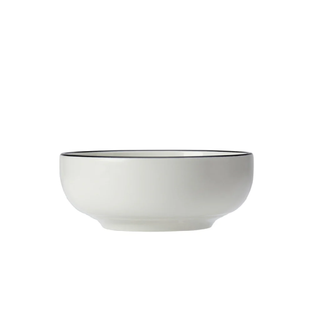 Steelite 12060482 23 Oz Bowl Round Alumina Vitrified Black - 6.16 Inch