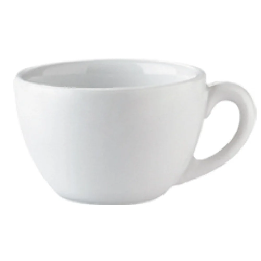 CAC China RCN-302 2 Oz Demitasse Cup Porcelain Super White Round