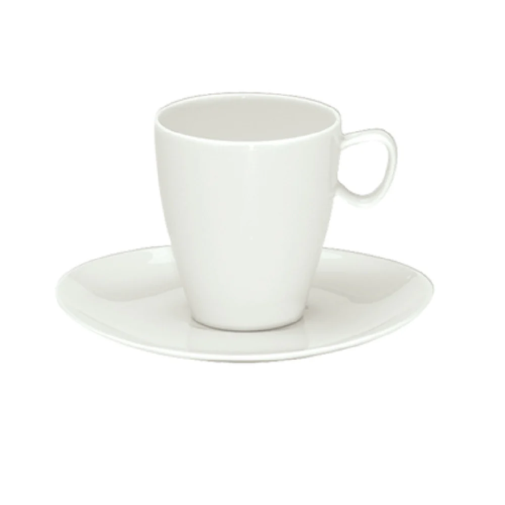 Libbey 9395160 3-1/2 oz Porcelain Espresso Cup White Grace Pattern