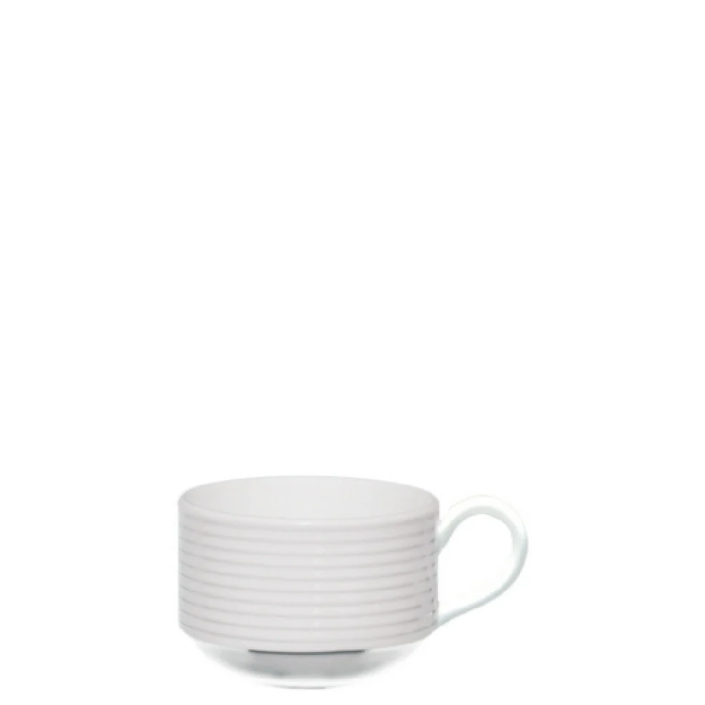 Fortessa HBW-SAT-189 8 Oz Saterna Coffee Cup Bone China White Stackable