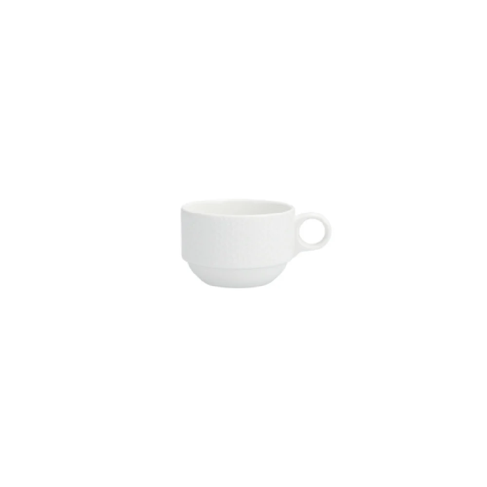 Fortessa 7000.FFD.31 8oz Stackable Coffee Cup White China Case of 24