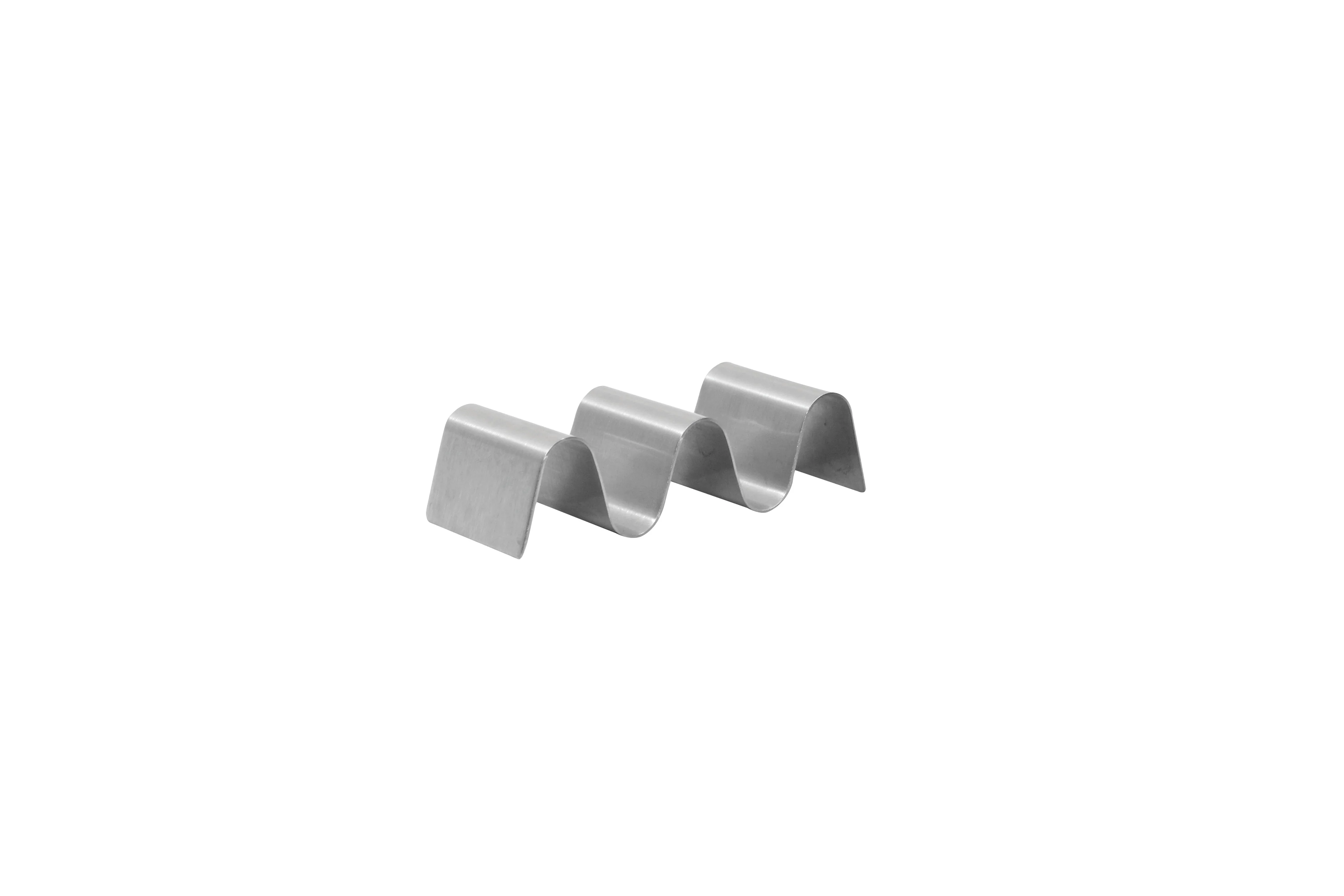 Tablecraft TRS23 2-1/4 Inch Solid Taco Taxi Server Holds 2-3 Tacos Stainless Steel Tablecraft TRS23 2-1/4 Inch Solid Taco Taxi Server Holds 2-3 Tacos Stainless Steel