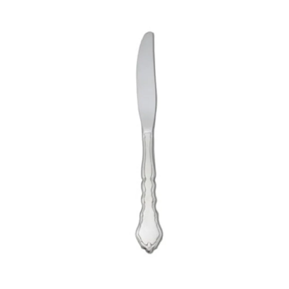 1880 Hospitality 2599KPVF 9 Inch Dinner Knife 18/10 Stainless Steel Sculpted Border Polished Finish 1880 Hospitality 2599KPVF 9 Inch Dinner Knife 18/10 Stainless Steel Sculpted Border Polished Finish