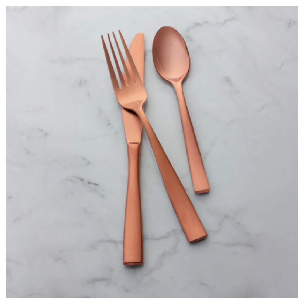 Bon Chef S3000RGM 6-1/2 Inch Manhattan Teaspoon Rose Gold Matte Finish 18/10 Stainless Steel Bon Chef S3000RGM 6-1/2 Inch Manhattan Teaspoon Rose Gold Matte Finish 18/10 Stainless Steel