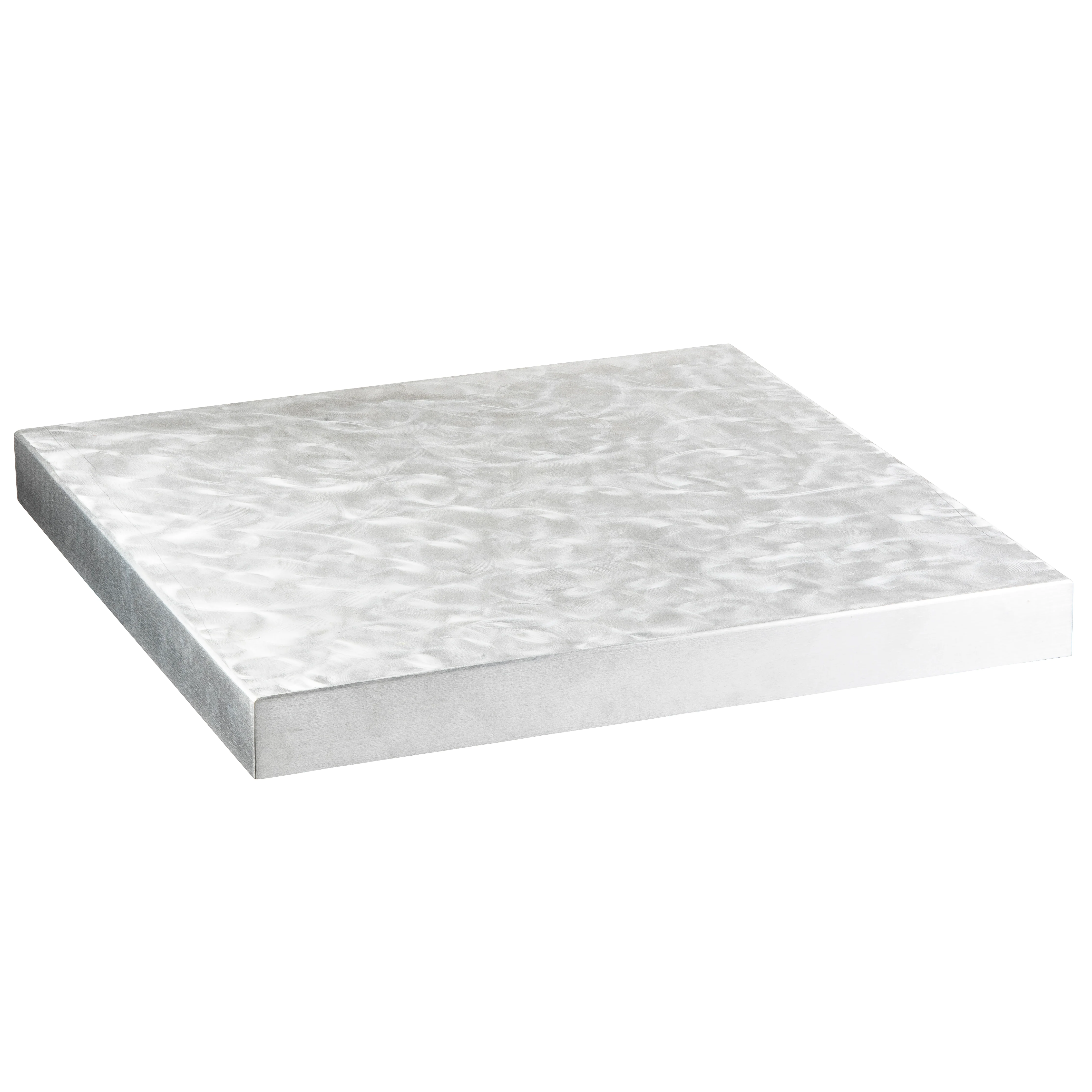 Tablecraft CWAL2448RSA 24 Inch Table Top Cover 13 Gauge Aluminum Swirl Finish