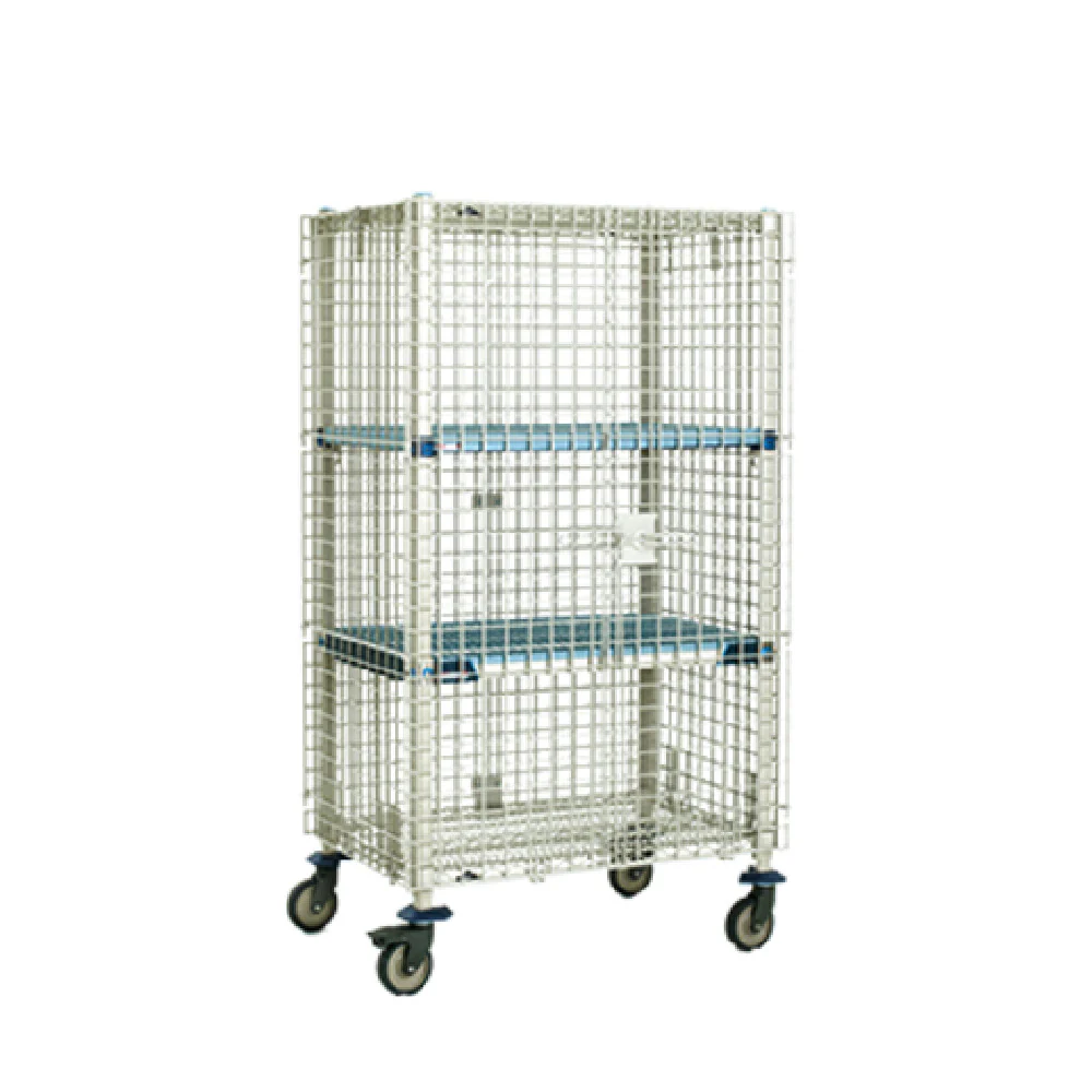Metro MQSEC53DE 40-3/4 Inch Mobile Security Unit with 4 Casters Stainless Steel