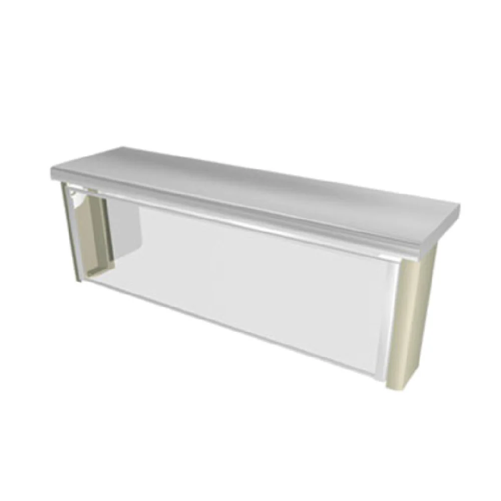 Duke TS560-88 87-3/4 Inch With Flip-up Glass Sneeze Guard Stationary