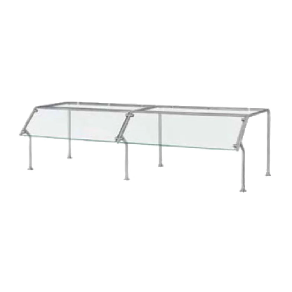 Vollrath NCB98652 56 to 61 Inch Single-sided Buffet Sneeze Guard with Top Shelf
