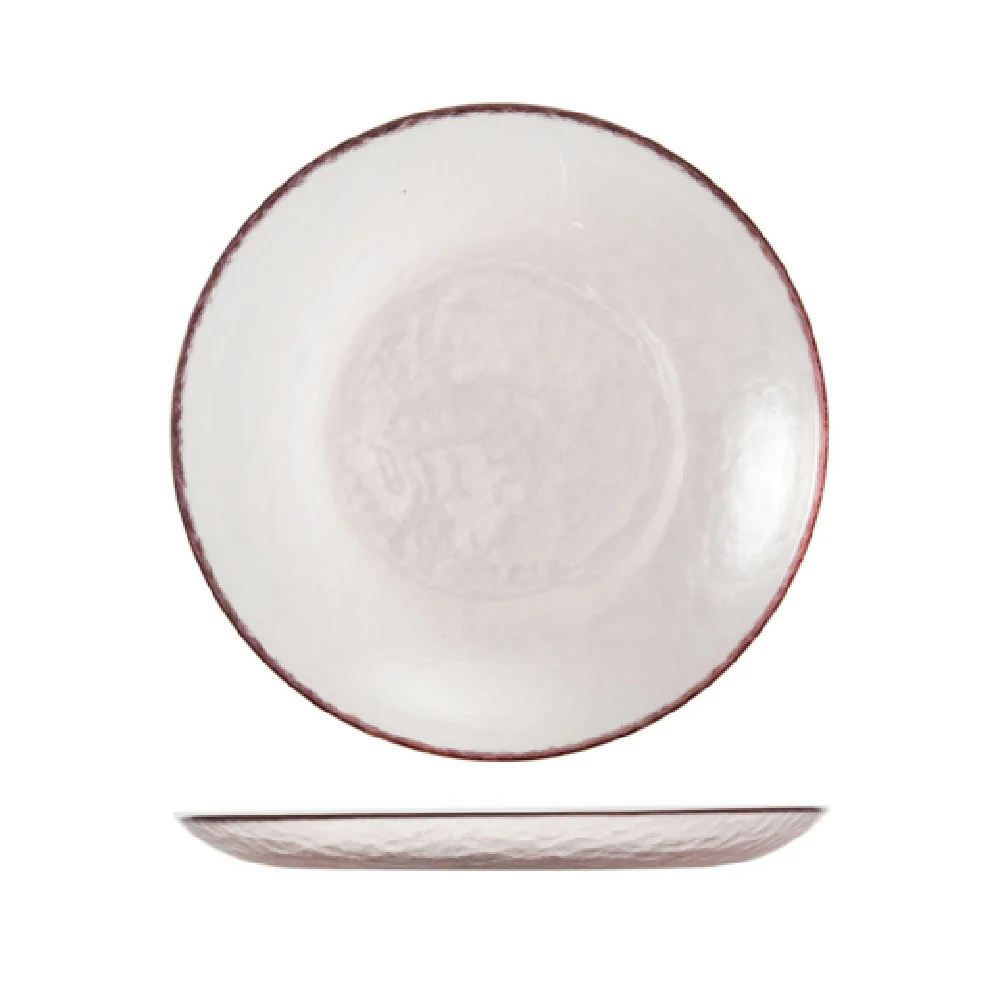 Fortessa 2700.PINK.02 8 Inch Salad Plate Dishwasher Safe Glass Pink