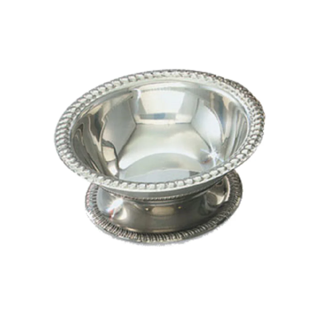 Vollrath 48003 3-1/2 Oz Sherbet Dish Stainless Steel with Mirror Finish
