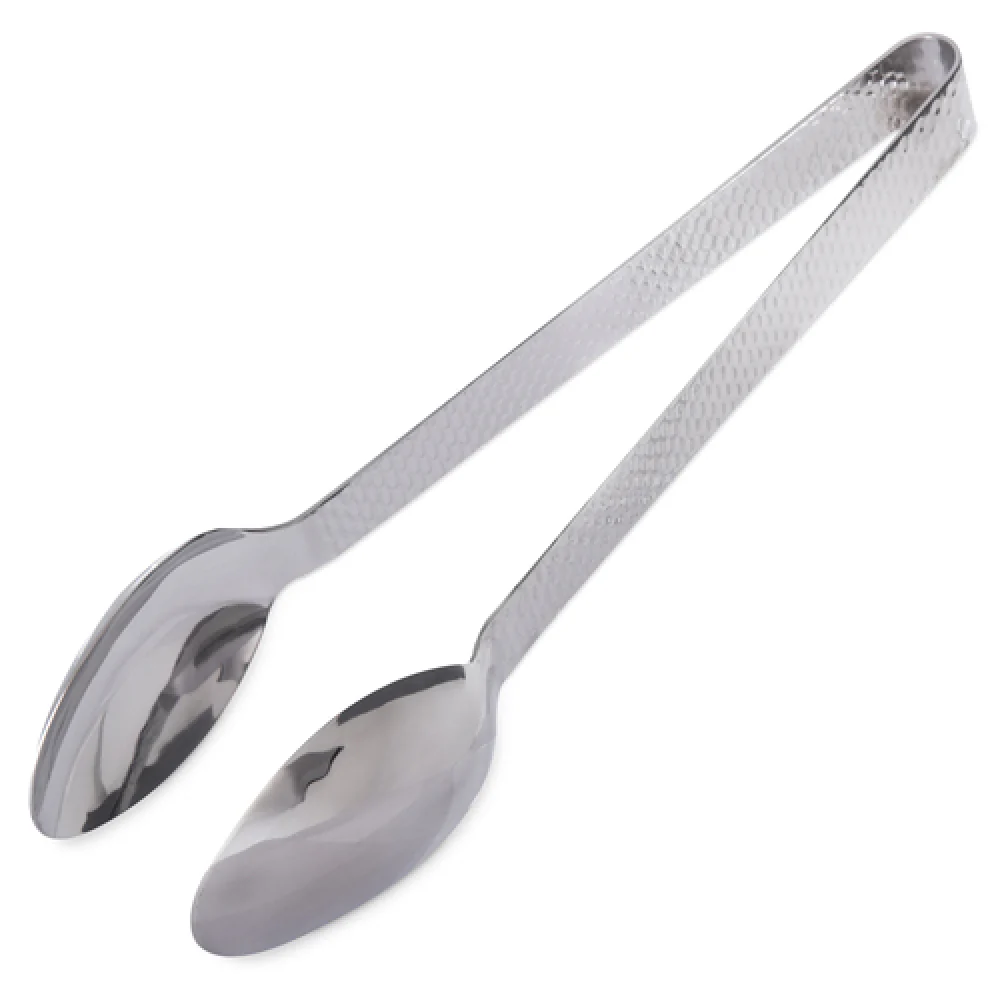 Carlisle 60211 12 Inch Tongs Serving Stainless Steel Dishwasher Safe Hammered Finish