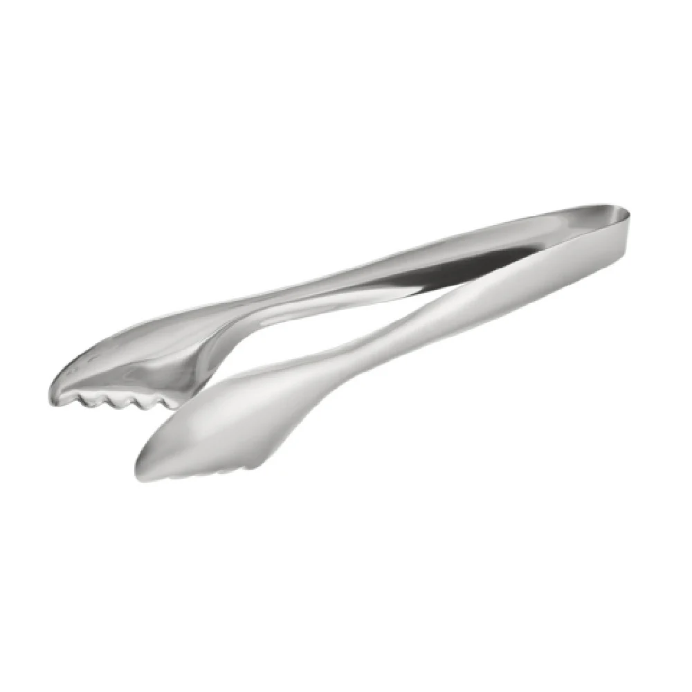 CAC China S3TG-O12 12 Inch Offset Serving Tongs One-piece Stainless Steel Mirror Finish CAC China S3TG-O12 12 Inch Offset Serving Tongs One-piece Stainless Steel Mirror Finish