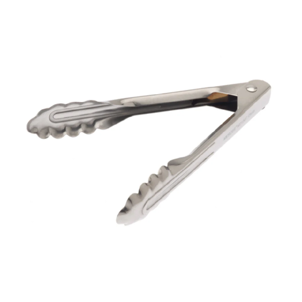 Mercer Culinary M21507 7 Inch Utility Tong with Scalloped End Stainless Steel Mercer Culinary M21507 7 Inch Utility Tong with Scalloped End Stainless Steel