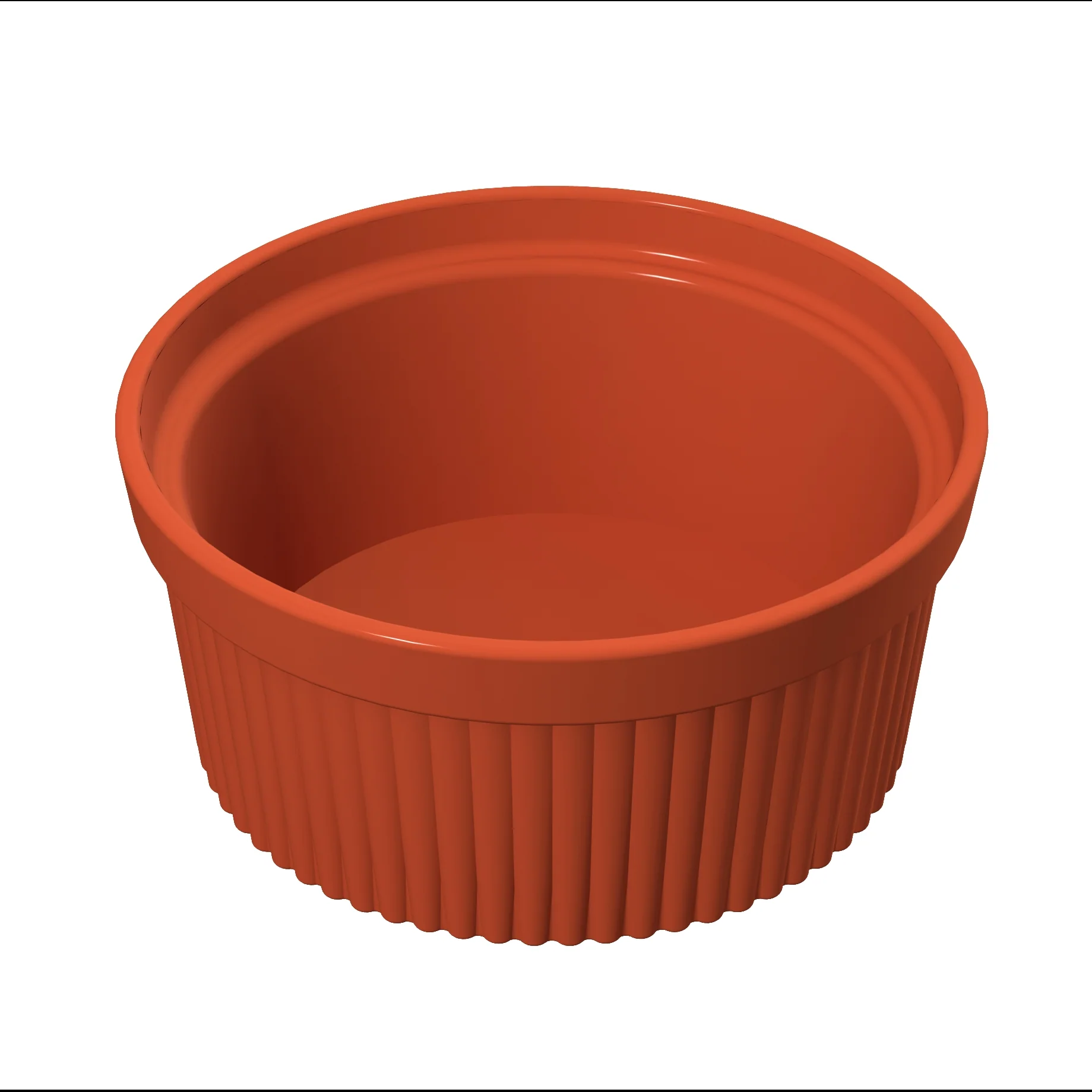 Tablecraft CW1620SNX 1 Quart Souffle Bowl Cold Holding Aluminum Sunset Orange Tablecraft CW1620SNX 1 Quart Souffle Bowl Cold Holding Aluminum Sunset Orange