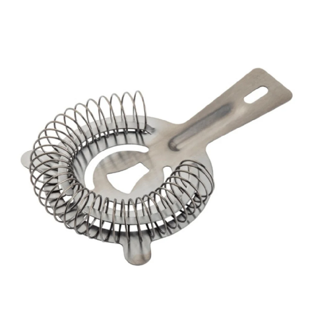 Tablecraft 11825 5.75 Inch Bar Strainer Dual Prong Stainless Steel Gunmetal Tablecraft 11825 5.75 Inch Bar Strainer Dual Prong Stainless Steel Gunmetal