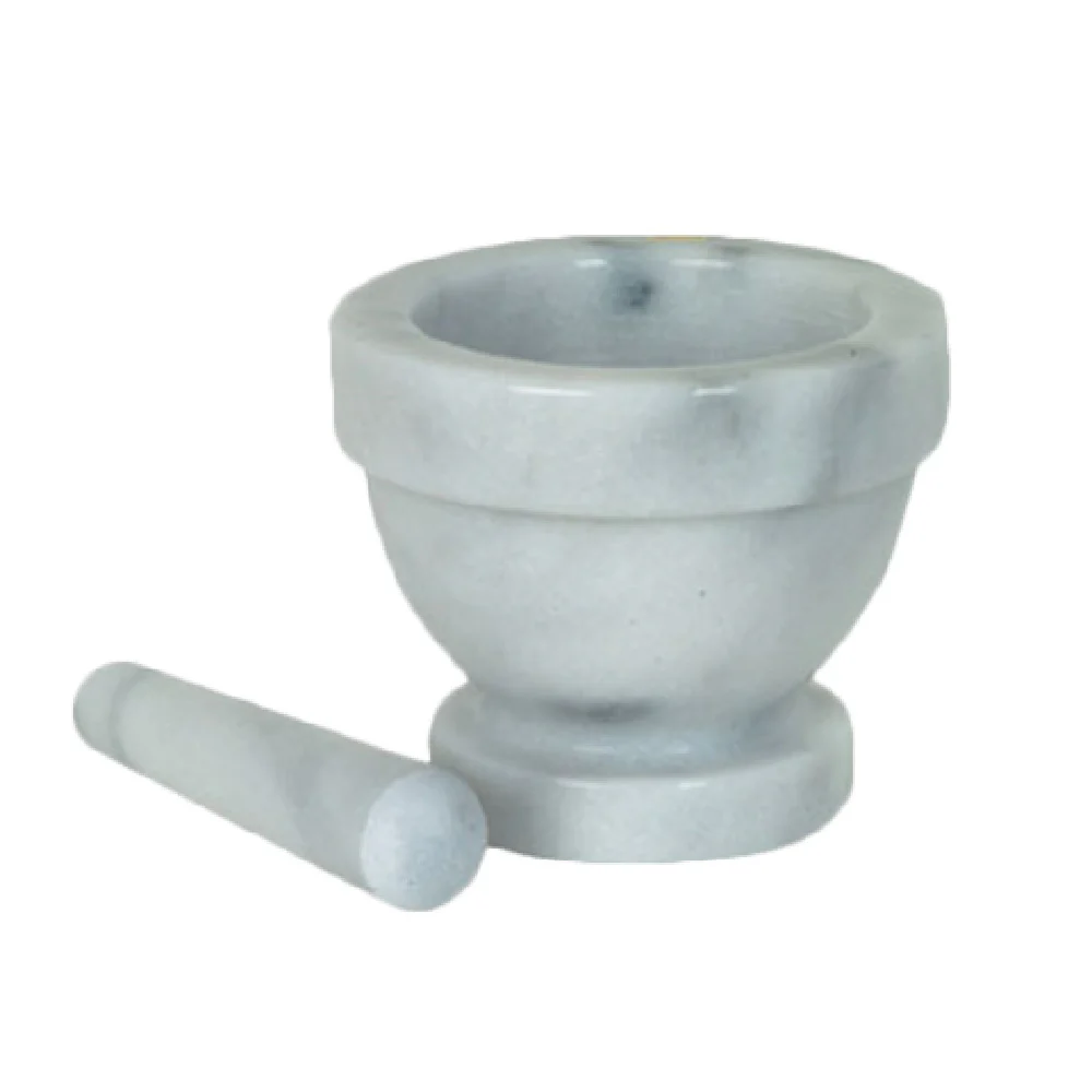 Thunder Group MRGR001 4.5 Inch Diameter Mortar and Pestle Bowl Marble Thunder Group MRGR001 4.5 Inch Diameter Mortar and Pestle Bowl Marble