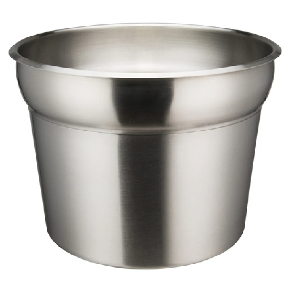 Winco INSN-11 11 Qt. Vegetable Inset with Satin Finish Stainless Steel