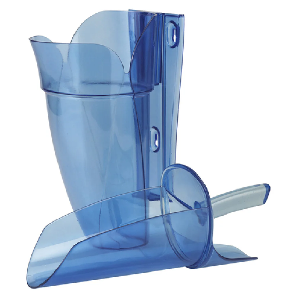 Carlisle SI9000 64 to 86 Oz Scoop with Guardian Holder and Drainage Cap Polycarbonate Blue Carlisle SI9000 64 to 86 Oz Scoop with Guardian Holder and Drainage Cap Polycarbonate Blue