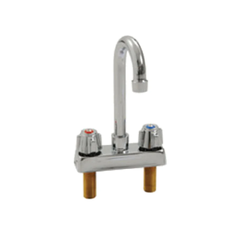 Eagle 302004-X 4 Inch Gooseneck Spout Deck Mount Faucet Low Lead Stainless Steel