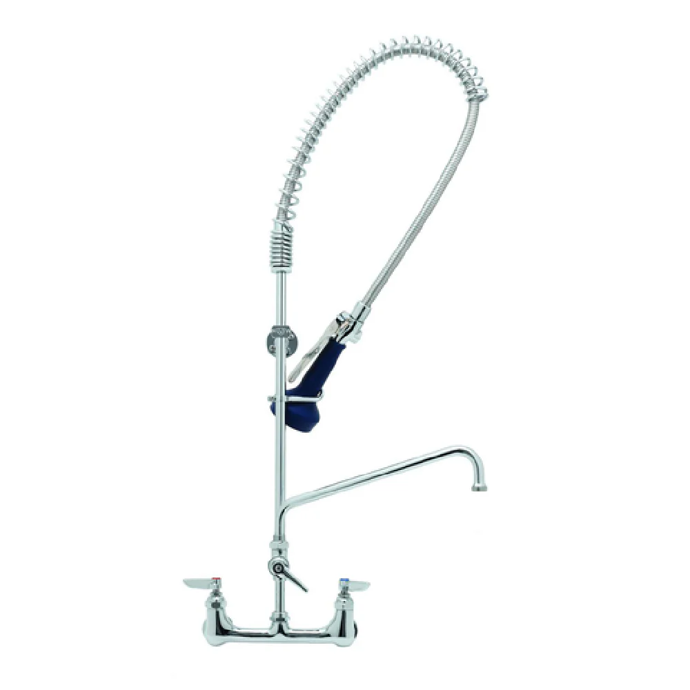 T&S Brass B-0133-14CRB8SK 14 Inch EasyInstall Pre-Rinse Unit with Add-On Faucet