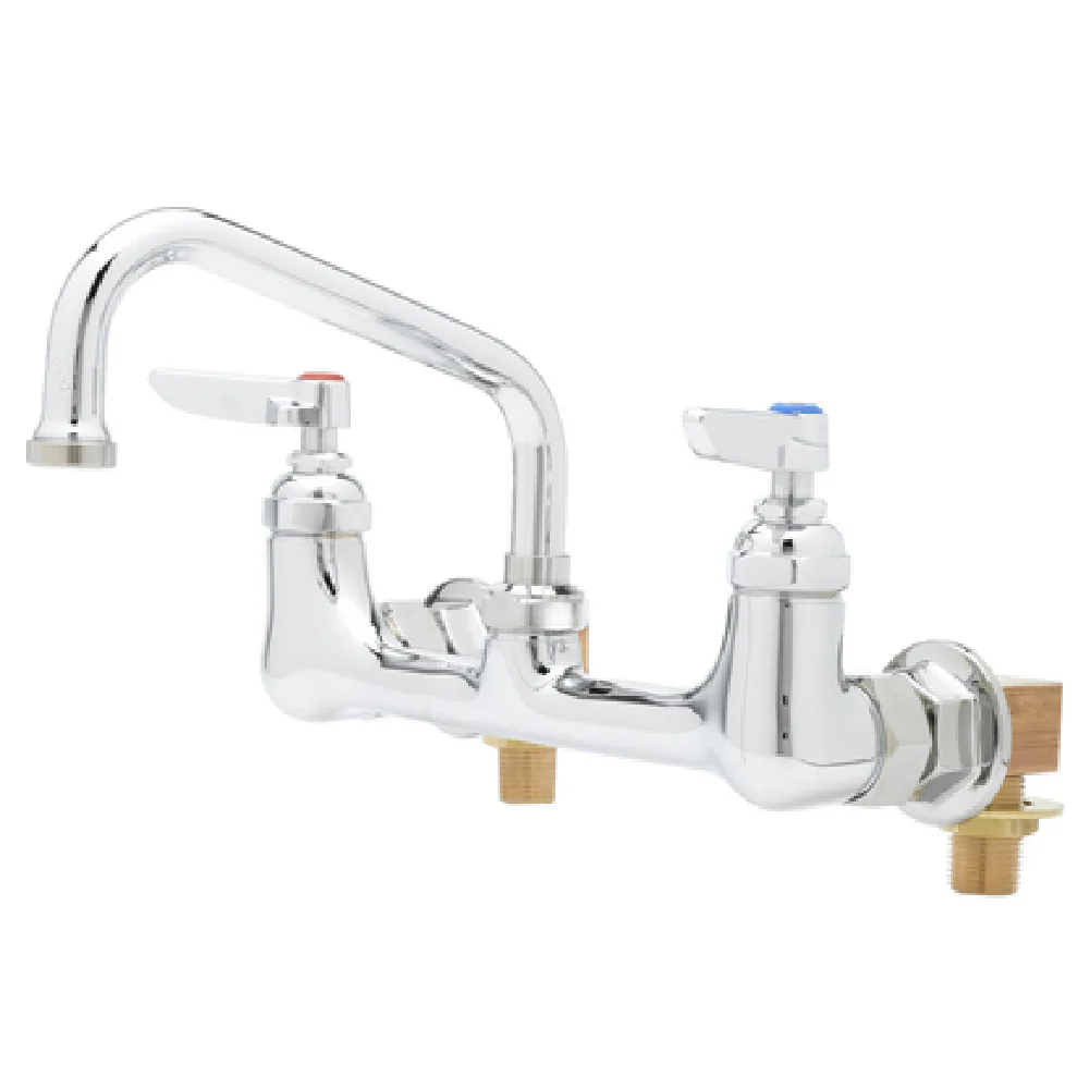 T&S Brass B-0232-ELK Pantry Faucet 6 Inch Swing Nozzle Wall Mount Low Lead ADA Compliant