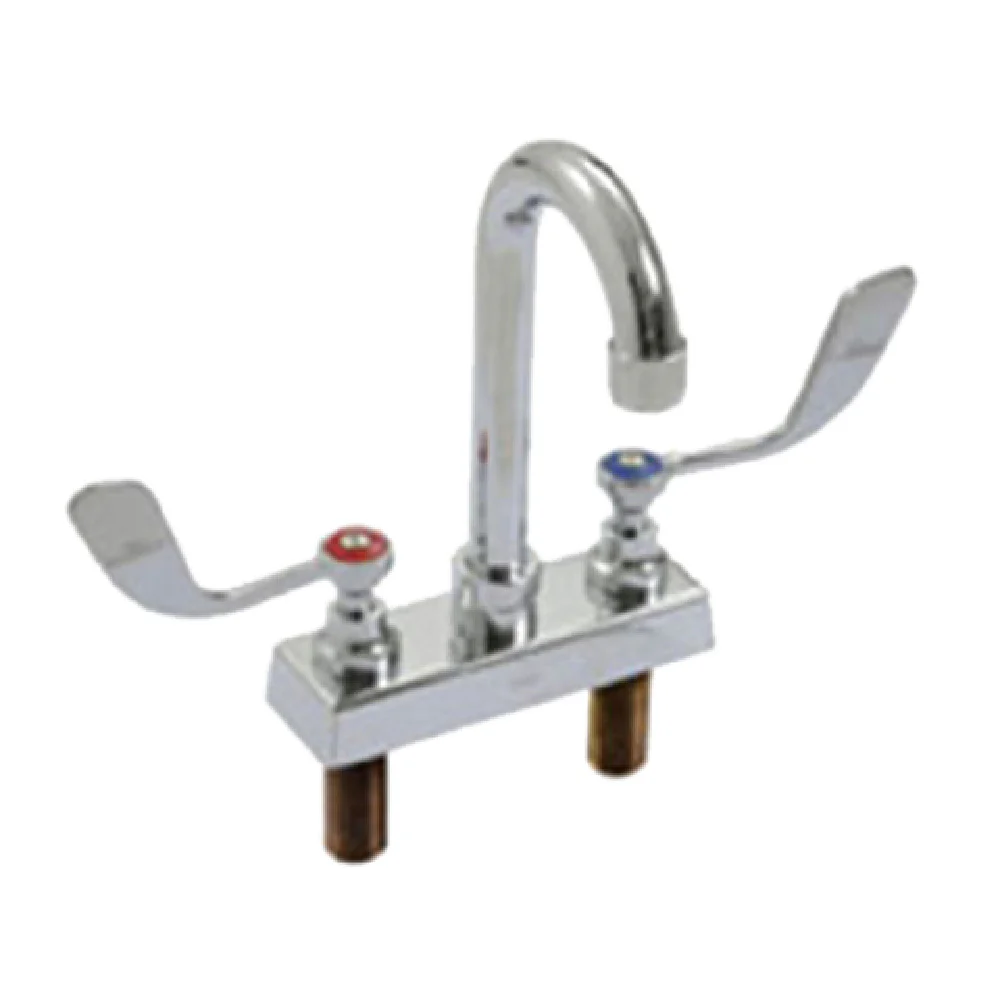 Eagle 301004 Faucet 4 Inch Centers Rigid Gooseneck Nozzle Stainless Steel Heavy Duty