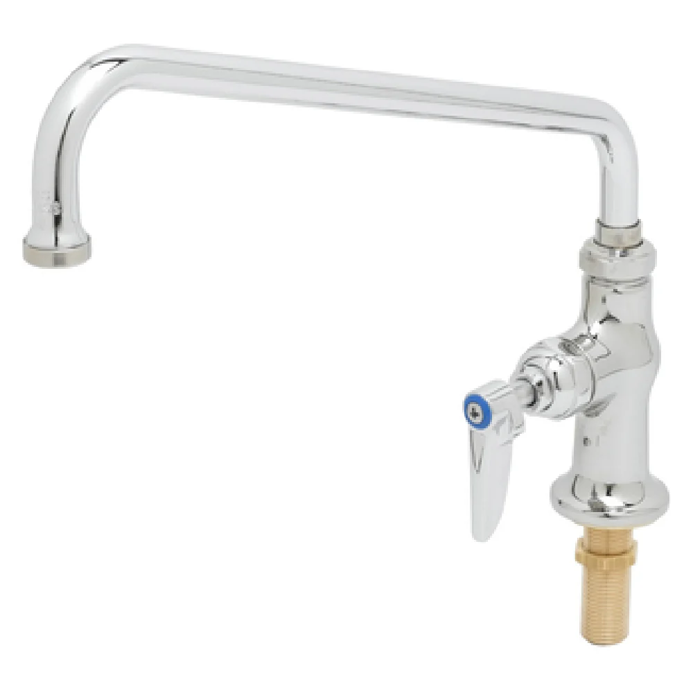 T&S Brass B-0206-02 12 Inch Pantry Faucet Single Swing Nozzle Low Lead ADA Compliant