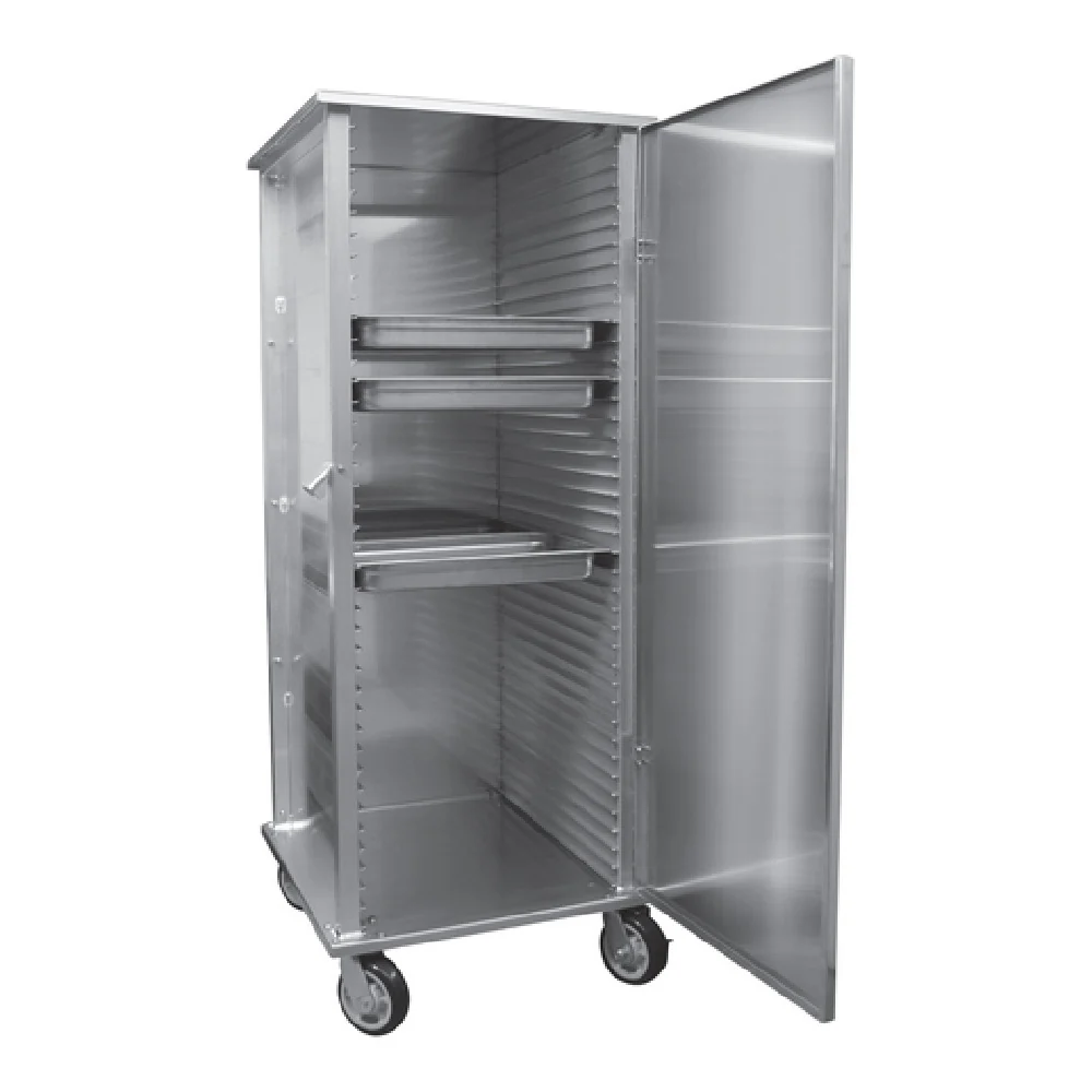 Alexander Industries A-PA500 24 Inch Mobile Transport Cabinet Aluminum with Pans Alexander Industries A-PA500 24 Inch Mobile Transport Cabinet Aluminum with Pans