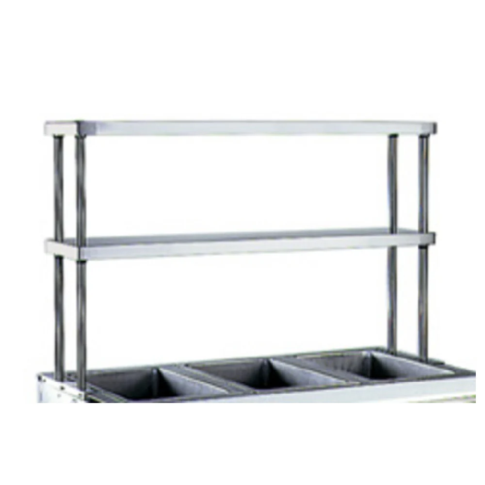 Eagle DOS-HT5 79 Inch Overshelf Table Mount Double Deck Stainless Steel
