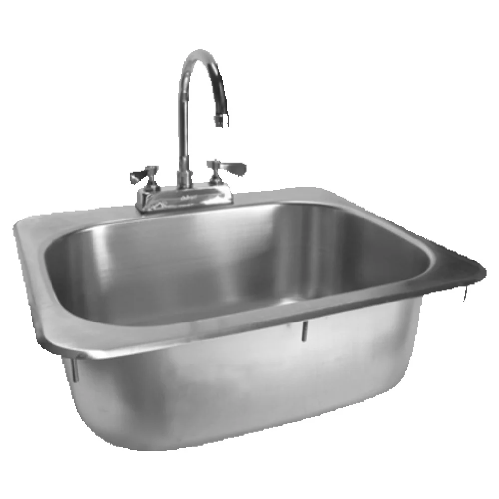 GSW USA HS-1317I 13 Inch Drop-In Hand Sink Strainer Gooseneck Faucet