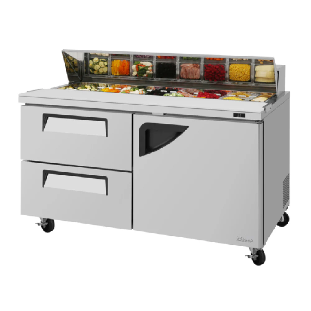 Turbo Air TST-60SD-D2R-N 60-1/4 Inch Super Deluxe Sandwich Salad Unit 19 cu ft