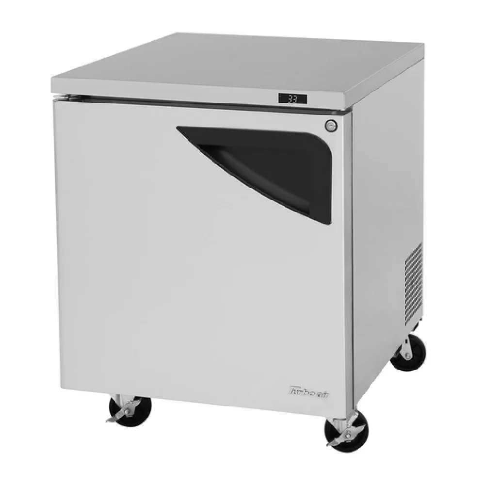 Turbo Air TUR-28SD-N(-L) 27-1/2 Inch Undercounter Refrigerator 6.8 cu ft Electric Stainless Steel