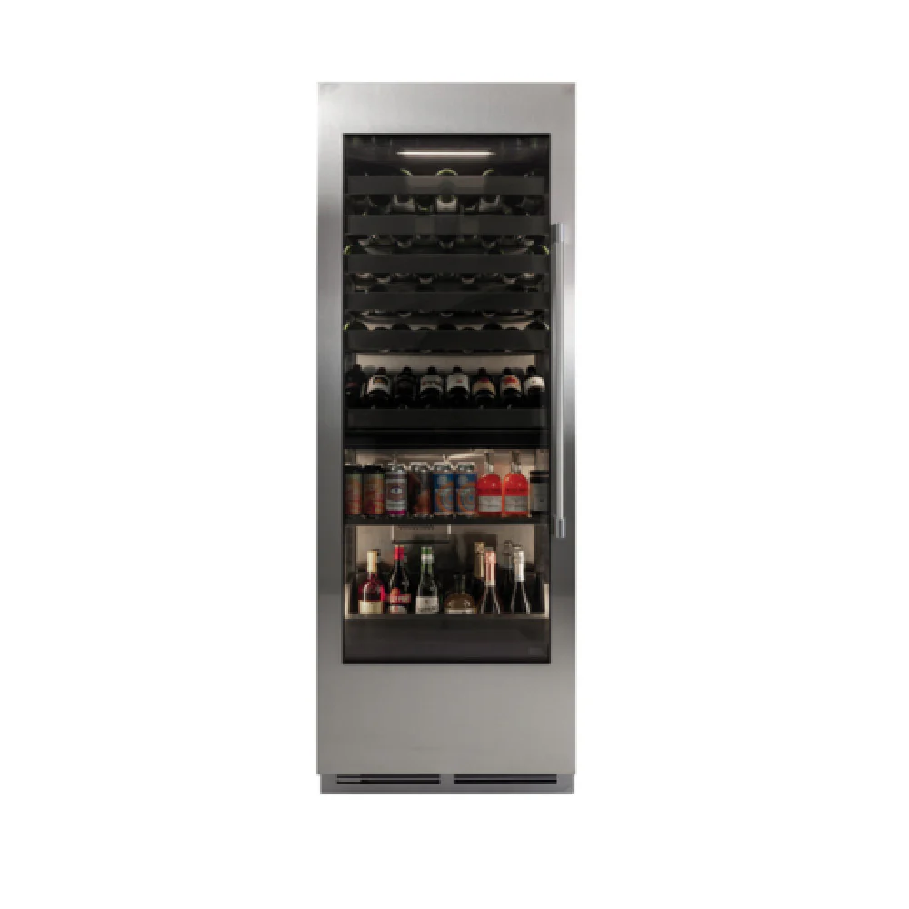Perlick CC30C-2-4RL 29-3/4 Inch Dual-zone Refrigerator Stainless Steel Merchandiser 16.9 cu ft