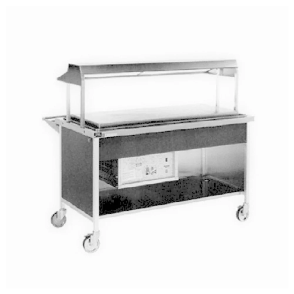 Atlas Metal CARF-4 63-3/4 Inch Frost Top Serving Counter Self-contained Refrigeration