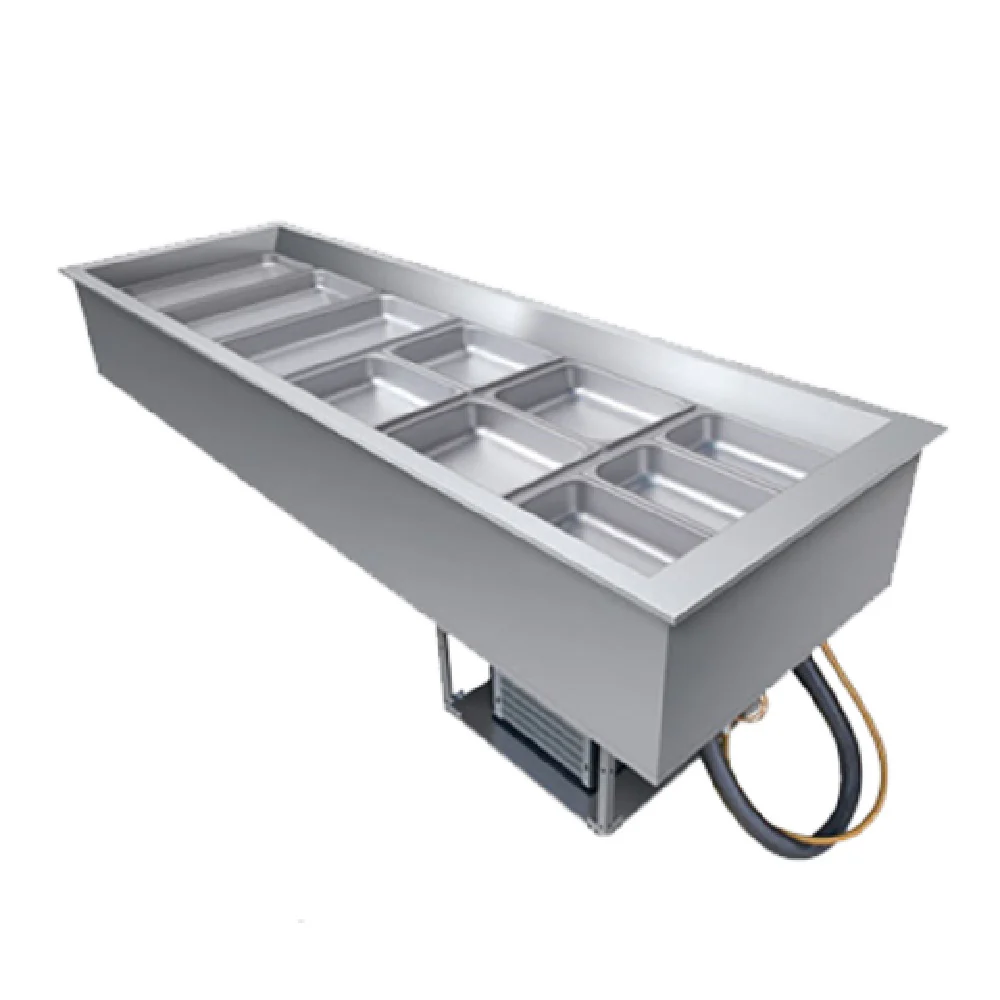 Hatco CWB-4-120-QS 58 Inch Drop-In Refrigerated Well Stainless Steel 4 Pan Hatco CWB-4-120-QS 58 Inch Drop-In Refrigerated Well Stainless Steel 4 Pan