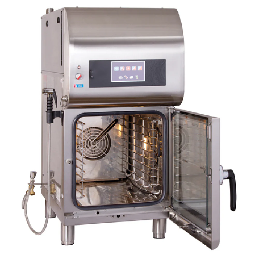 Alto-Shaam CTX4-10EVH 23 Inch Electric Combi Oven with Ventless Hood and CombiClean System