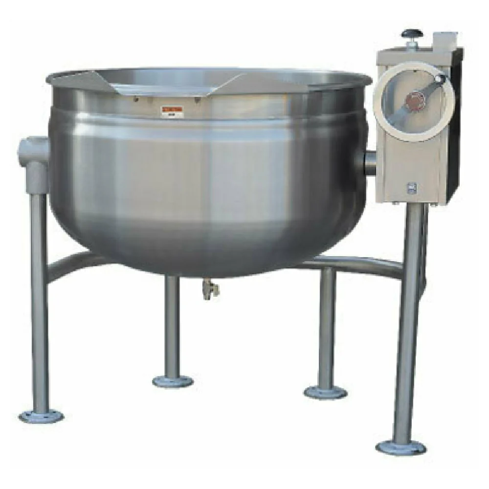 Crown Steam DLT-20F 20 Gallon Kettle Direct Steam Crank Tilt Stainless Steel