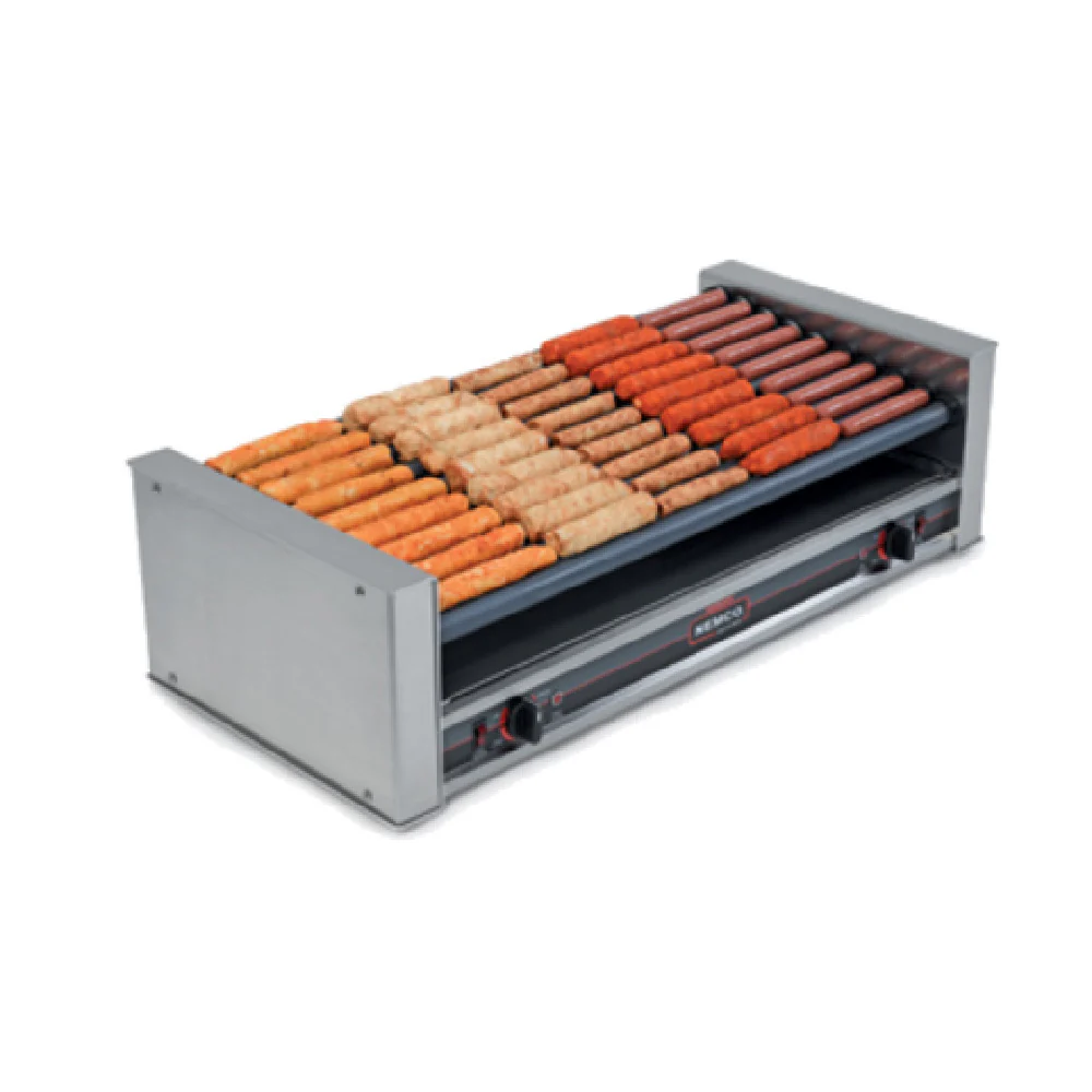 Nemco 8033SX-SLT-230 24 Inch Hot Dog Grill Electric Roller Stainless Steel with 12 Rollers