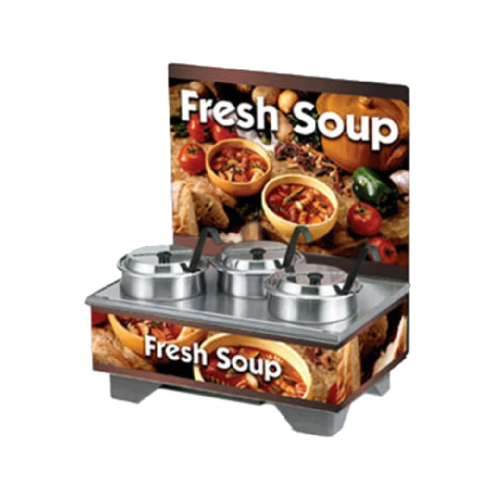 Vollrath 720201103 18 Inch Electric Soup Merchandiser Stainless Steel with Accessories