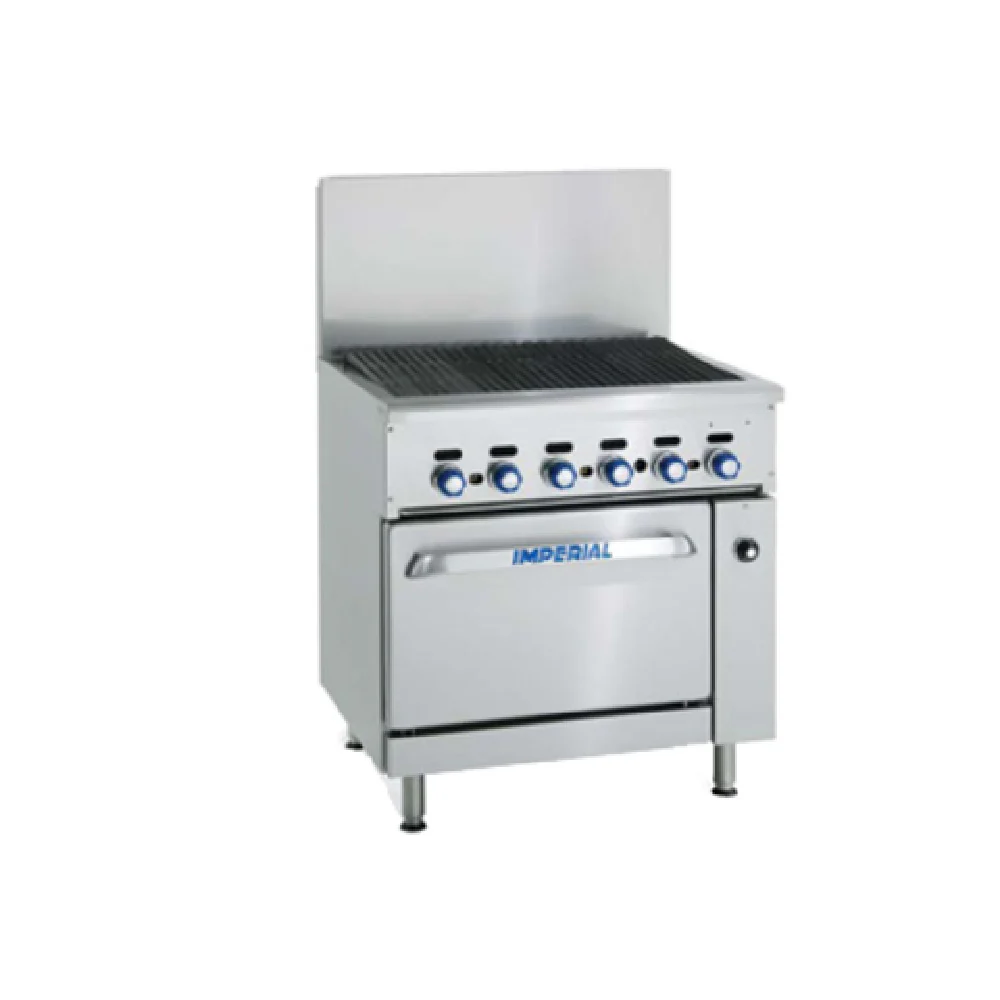Imperial IR-24BR-XB_LP 24 Inch Gas Charbroiler with Open Cabinet 60000 BTU