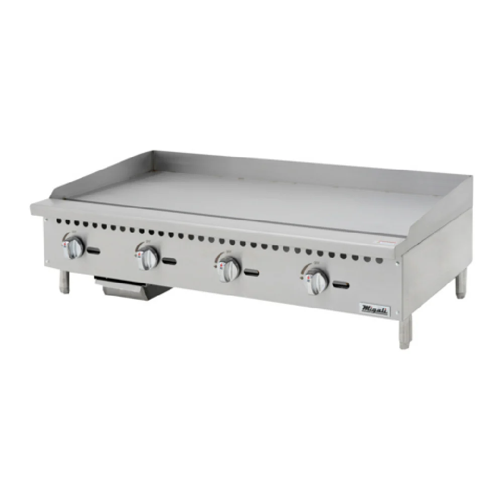 Migali Industries C-G48 48 Inch Griddle Gas Countertop with 4 Burners 120000 BTU Migali Industries C-G48 48 Inch Griddle Gas Countertop with 4 Burners 120000 BTU