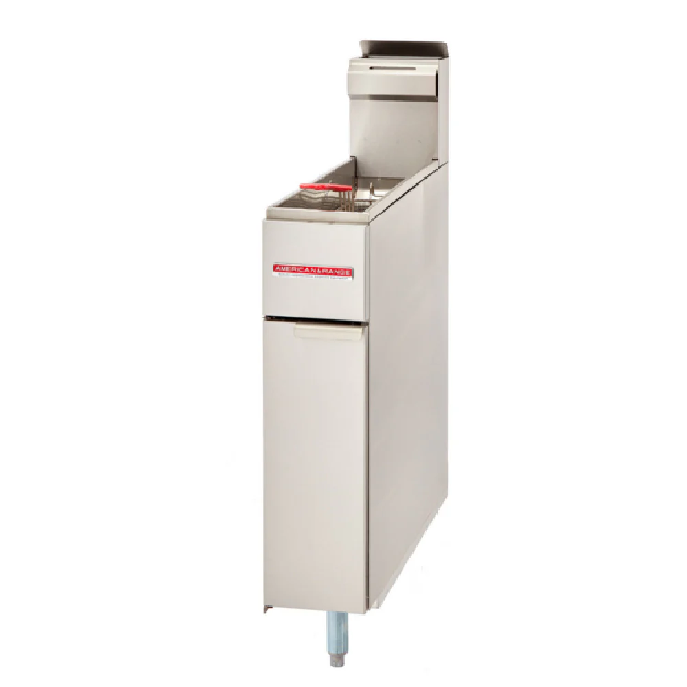 American Range AF-25/25_LP 15 Inch Dual Pot Deep Gas Fryer with Baskets 160000 BTU