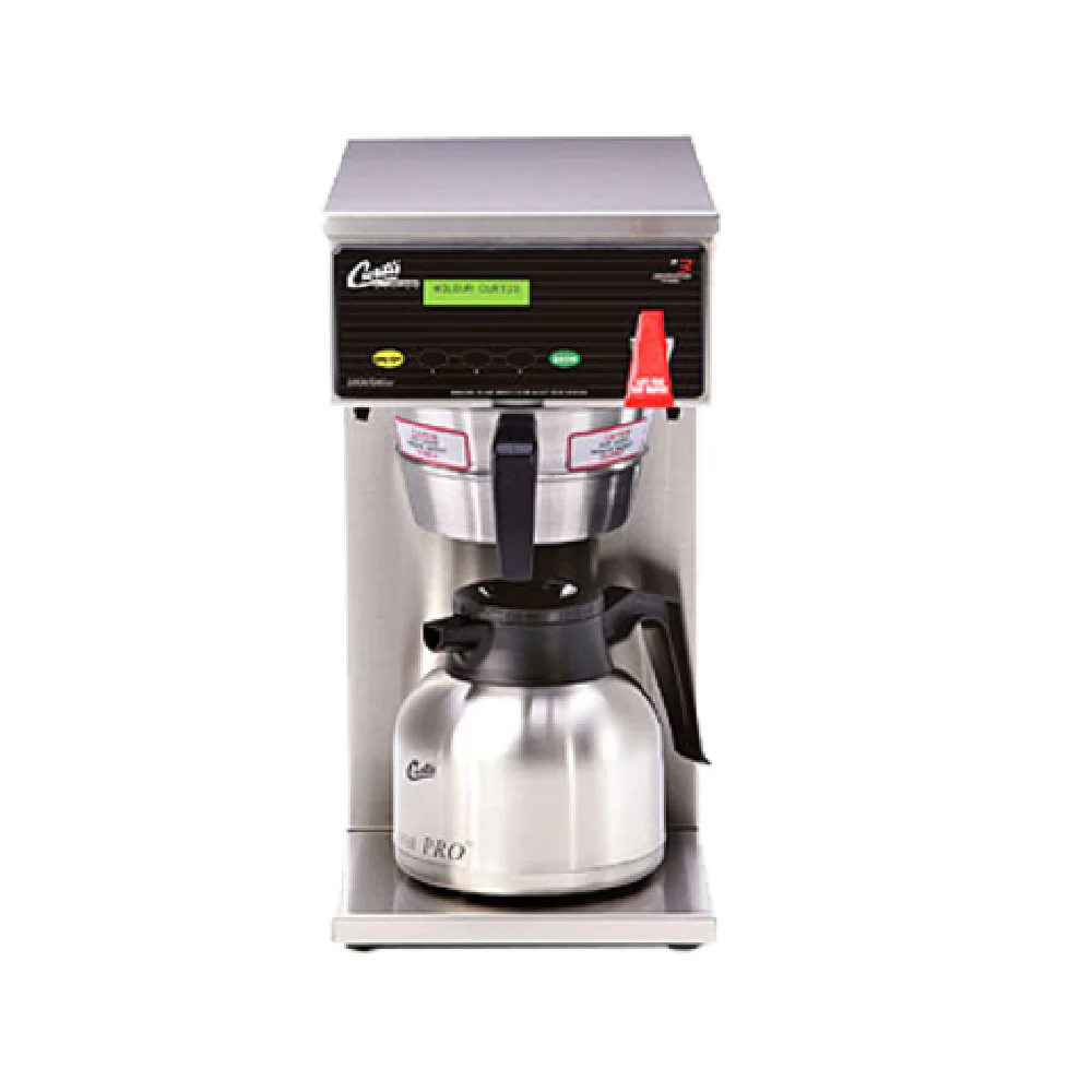 Curtis D60GT63A000 9 Inch Automatic Coffee Brewer Stainless Steel with Hot Water Faucet
