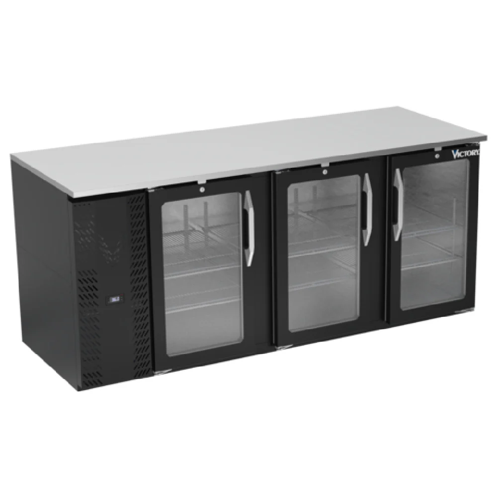 Victory VBB78HC-G-B Back Bar Refrigerator Three-section 78