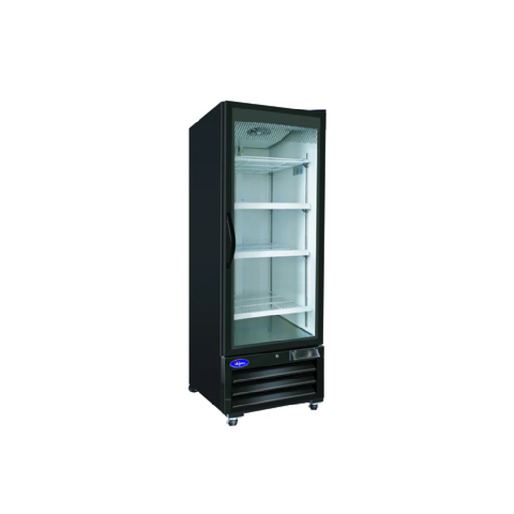 Valpro VP1F-23M 27 Inch Freezer Merchandiser 23 cu ft Reach-in with Lock and Shelves