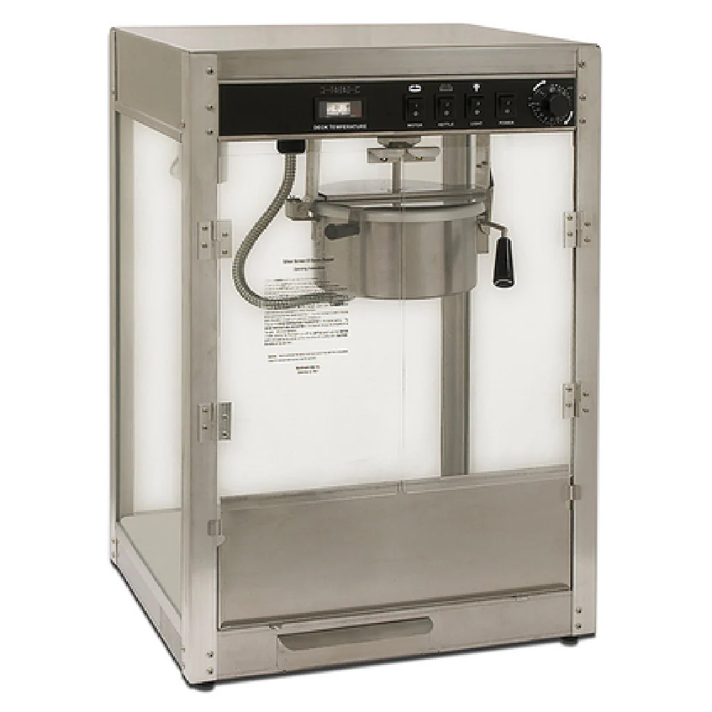Winco 11087 20 Inch Electric Countertop Popcorn Popper with 8 Oz Kettle