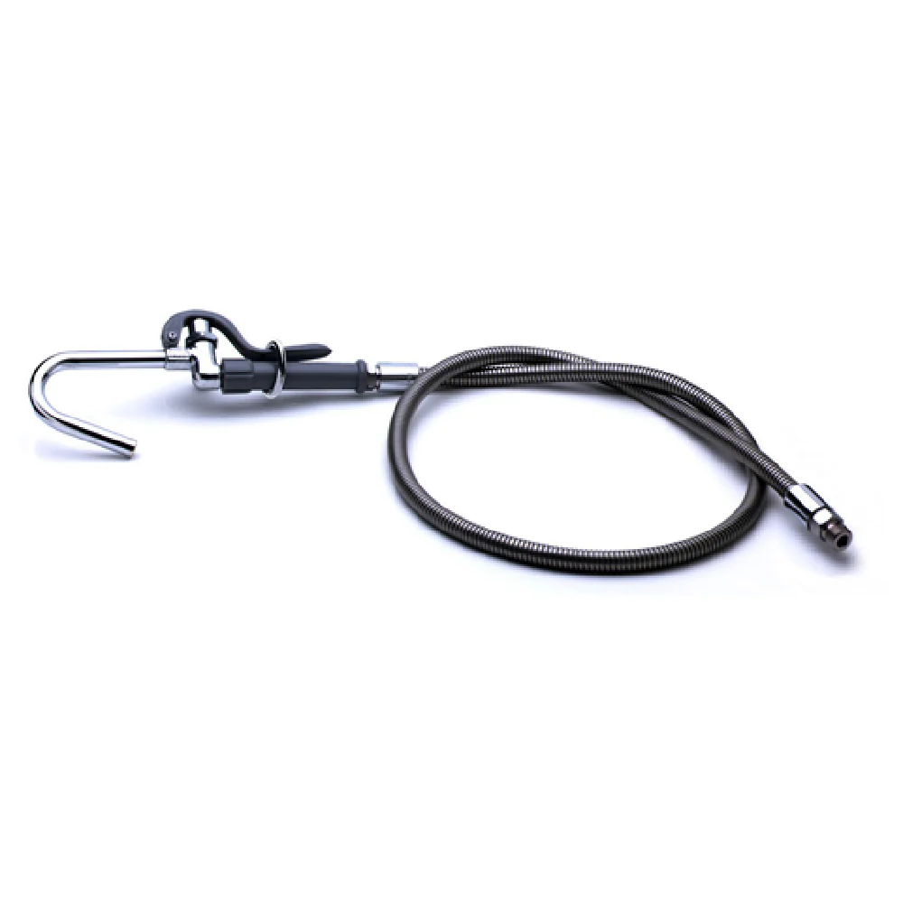 T&S Brass B-0102-A 1/2 Inch Pot and Glass Filler Automatic Shut-off Valve 5 Foot Hose T&S Brass B-0102-A 1/2 Inch Pot and Glass Filler Automatic Shut-off Valve 5 Foot Hose