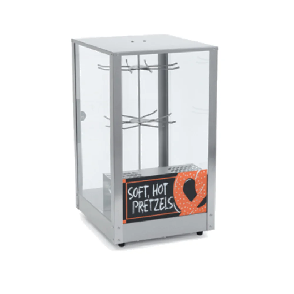Nemco 6403 15 Inch Revolving Pretzel Merchandiser Stainless Steel with Illuminated Interior Nemco 6403 15 Inch Revolving Pretzel Merchandiser Stainless Steel with Illuminated Interior