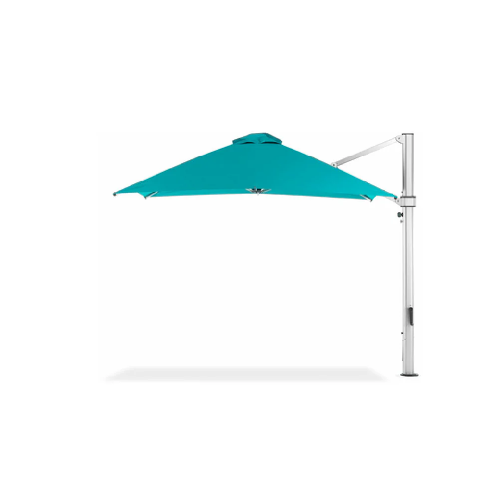 Plantation Prestige Commercial Furniture 9020-01 GRA 10 Ft Umbrella Square Top with Matte Silver Finish
